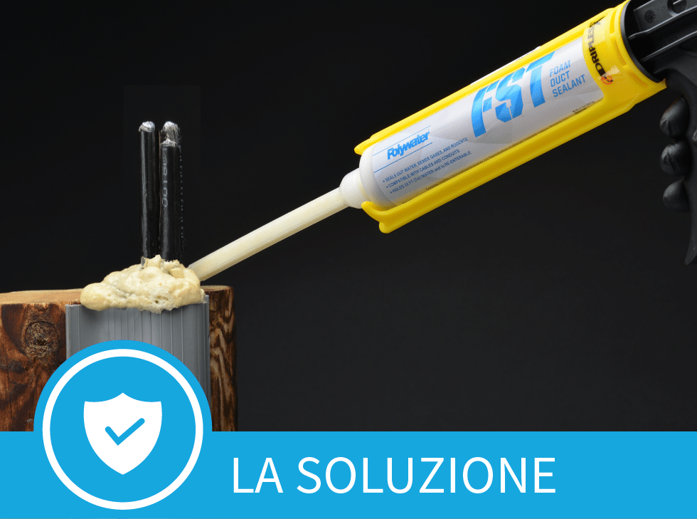 Sigillatura di un palo montante con Polywater FST